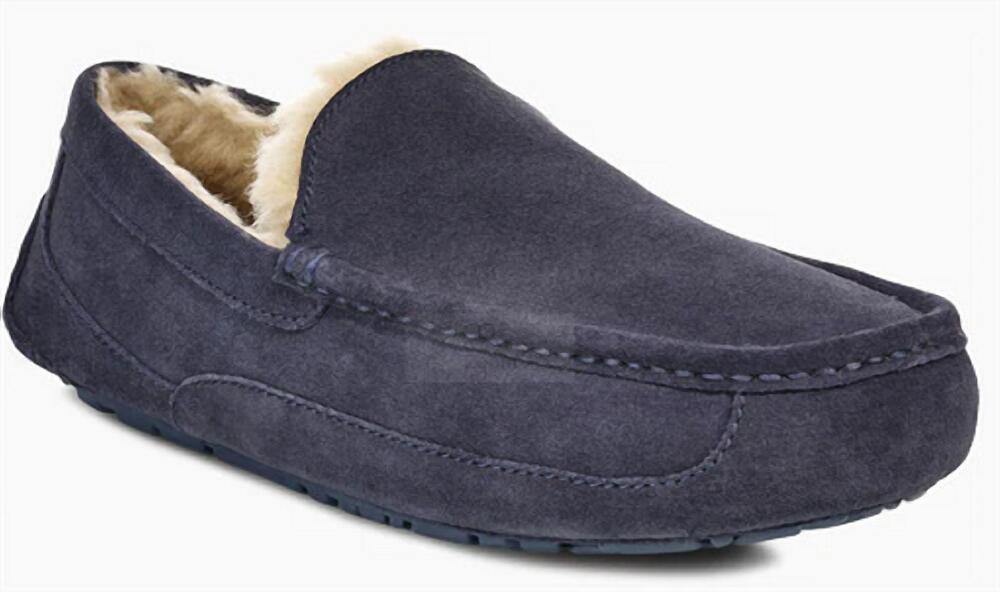 NEW UGG men's ascot slipper in navy